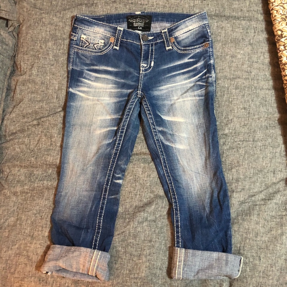 Big Star Stretch Cropped Capri Jean